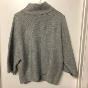 Grey loose fitting turtleneck